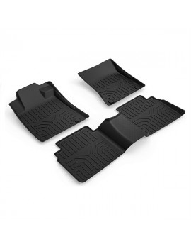 Custom Fit  3D TPE All Weather Car Floor Mats Liners for  2019-2020 (1st & 2nd Rows, Black)