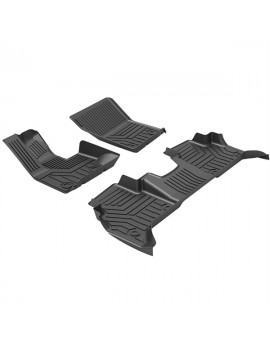 Custom Fit  3D TPE All Weather Car Floor Mats Liners  G-CLASS G63 2019-2020 (1st & 2nd Rows, Black)