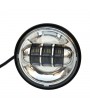 2pcs 4.5" 30W 6-LED 6500K White Light IP67 Die-cast Aluminum Fog Lamps for Harley Motorcycle Black