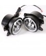 2pcs 4.0" 30W 6-LED 6500K White Light IP67 Die-cast Aluminum Day Light Fog Lamps for Black