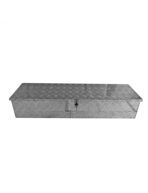 49" -Strips Pattern Aluminum Toolbox Silver